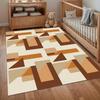 Geometrischer Wohnzimmerteppich, Strapazierfähiges und rutschfestes Sofa, Couchtischteppich, Schlafzimmer-Bodenmatte, Heimdekoration