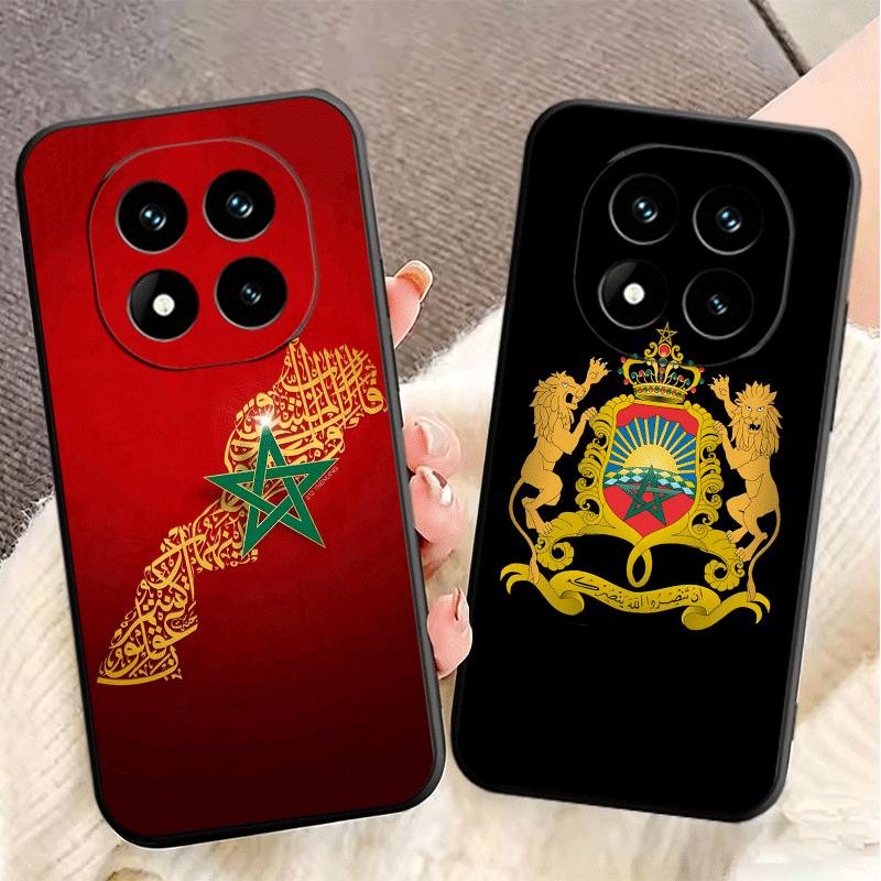 Morocco Flag Soft Phone Case for Xiaomi Redmi Note 12 13 14 15 Pro Plus 11 12S 11S 11T 10 4G Black Cover Back Shell