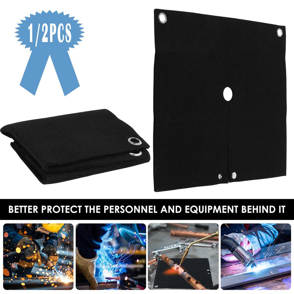 1/2/5Pcs Fireproof Welding Protective 1800°F Blanket High Temp Insulation Retardant Carbon Felt Blankets for Metal Working 2025
