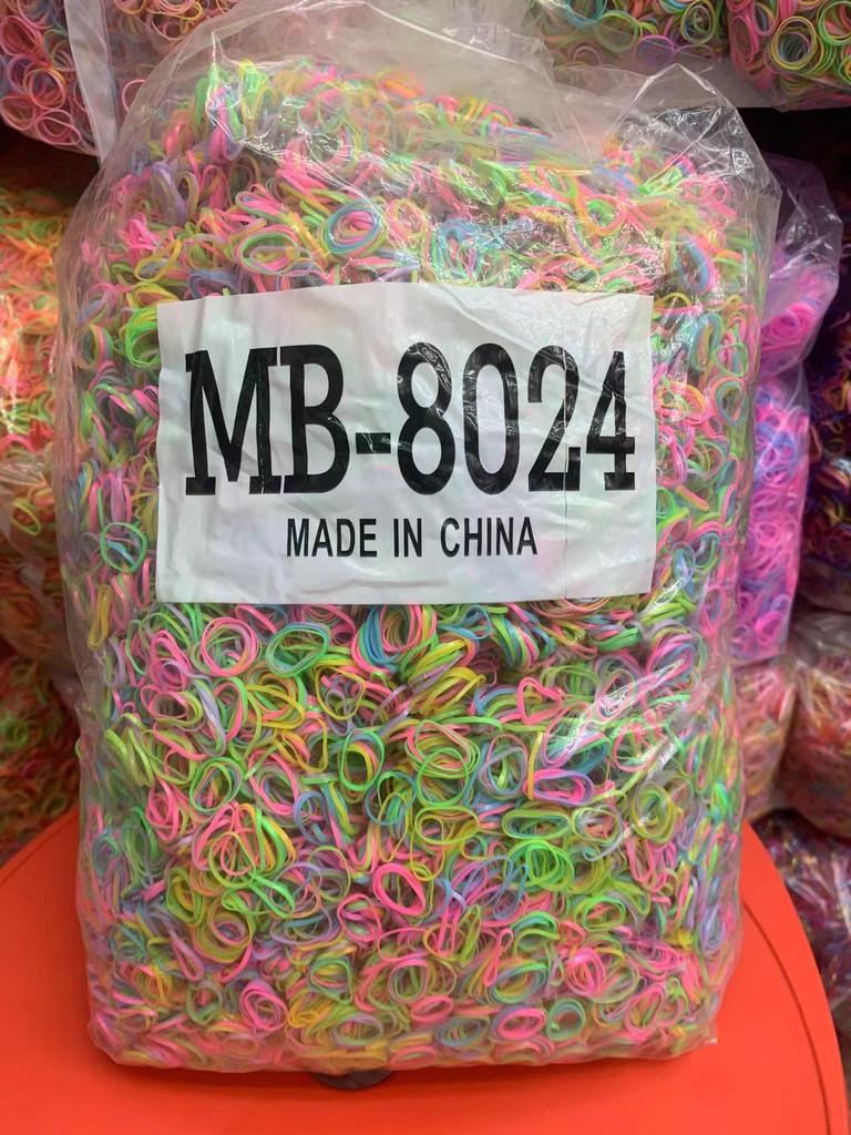 8024 High Elasticity Colored Hair Ties: Children's Small Rubber Bands In Bulk