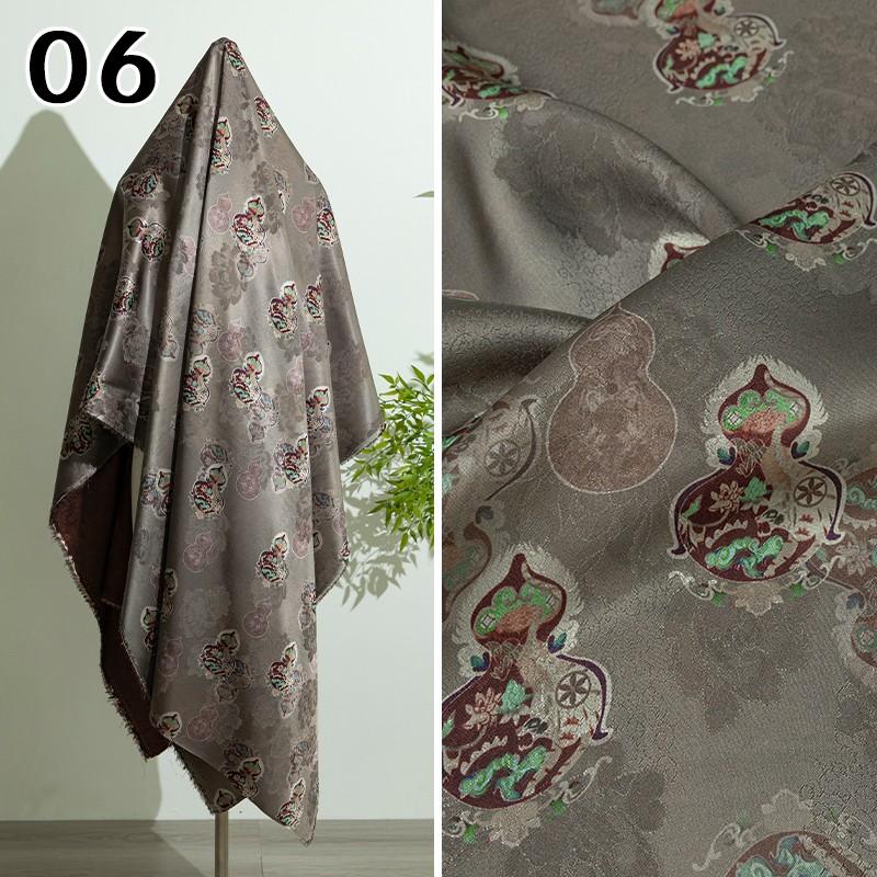 50x143cm Kinesiskt Jacquard Rayontyg Fallande Material För Qipao Cheongsam Hanfu Klänning Jacquardtyg Fickor Klädtillbehör