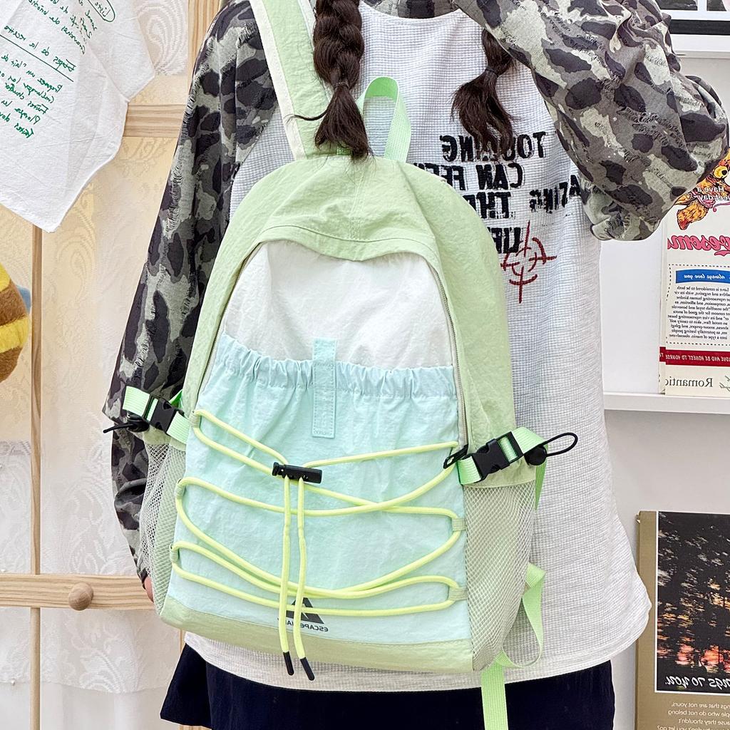 Schoolbag stylish and simple new female college student schoolbag sports backpack mountaineering bag short-distance travel bag backpack