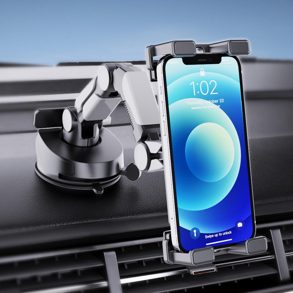 Universal Foldable Car Phone & Tablet Holder for 7-12.9 Inch Devices with Suction Cup