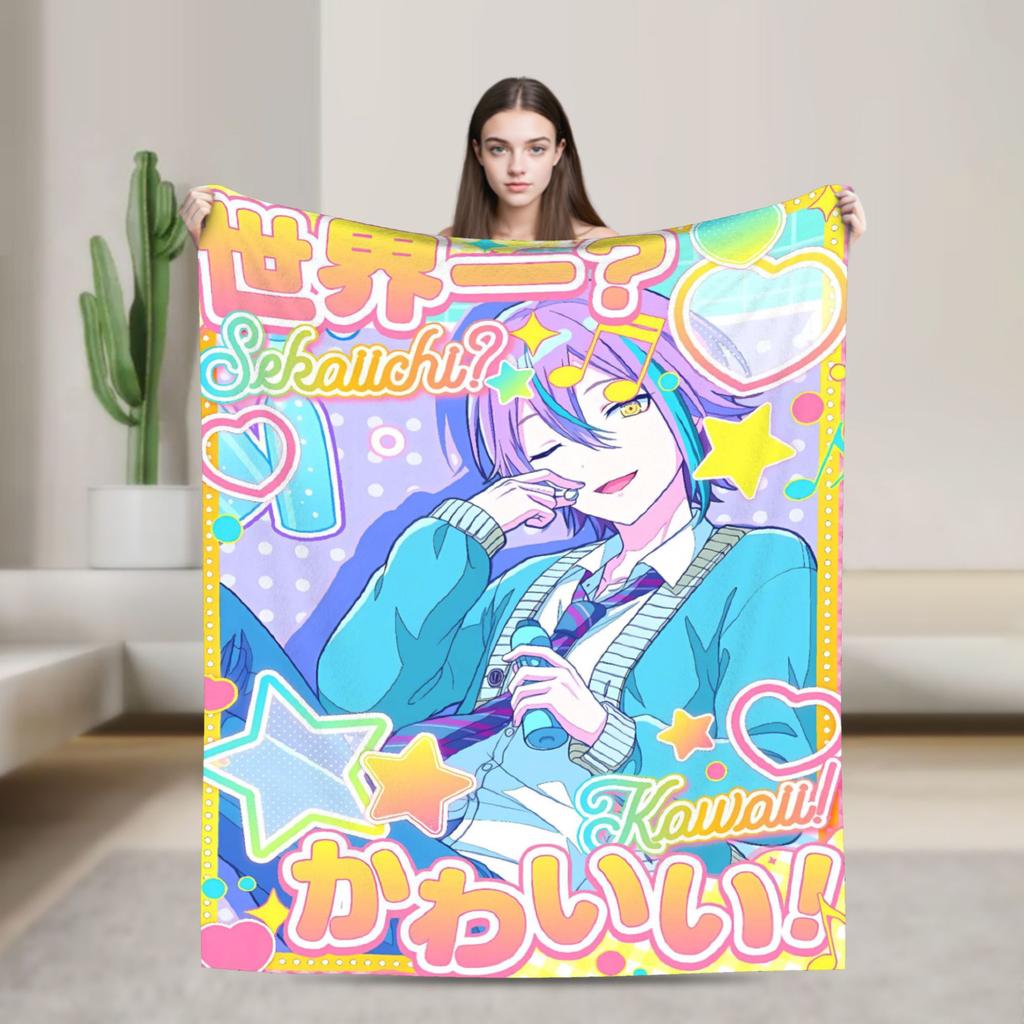 Warm BlanketStudents Decorative Rui Kamishiro Bedding Throws  Flannel Bedspread For Bedroom Graphic Sofa Bed Cover