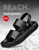 Men's Summer 2025 Dual-Use Non-Slip Driving Sandals: Casual Thick-Soled Beach Shoes