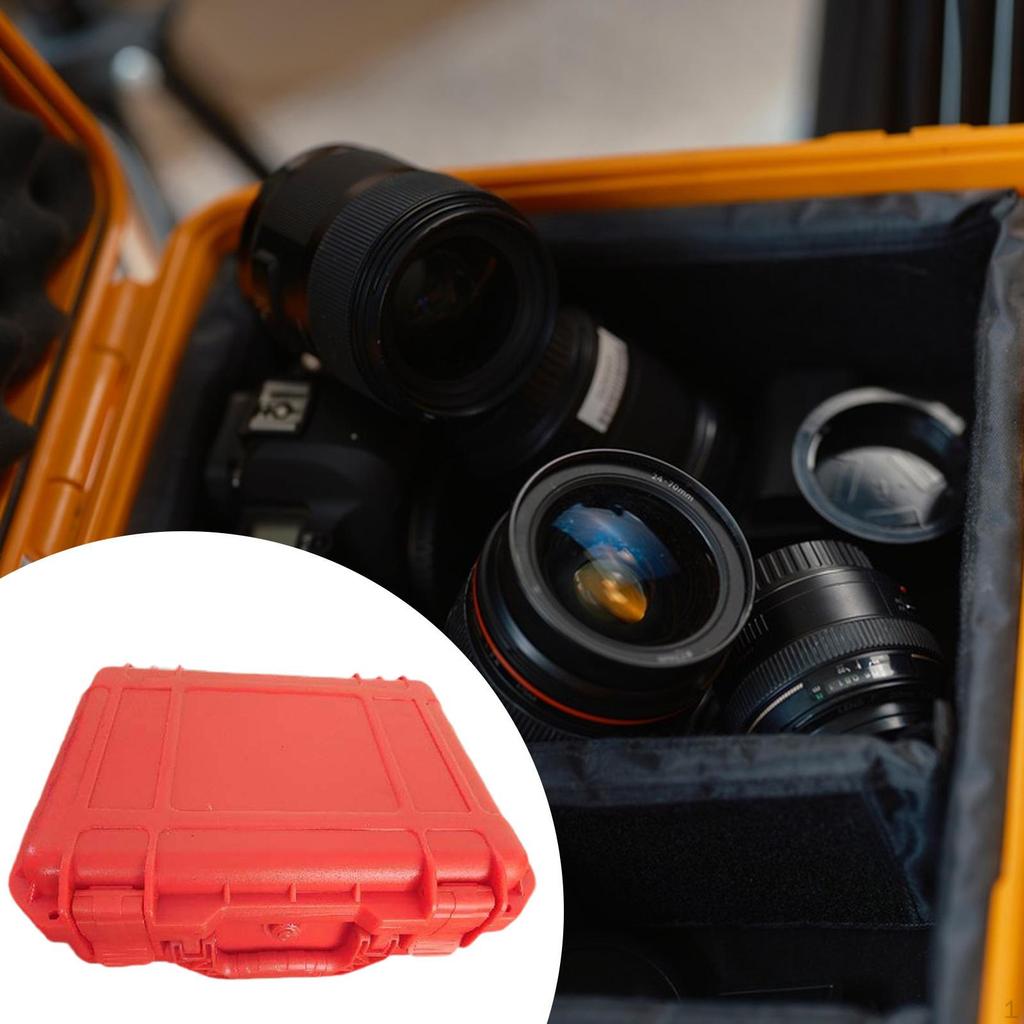 Tool Box Foam Interior Hard Carrying Case Container Convenience Practical with Handle Travel