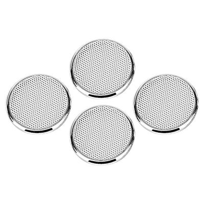 4pcs 1inch Audio Speaker Grille Protective Decorative Audio Speaker White Mesh Grille