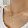 OPK Fashion Stainless Steel Small Cube Necklace Girl