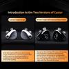 KZ Castor Earphones KZ Monitor Earphones Wired Dual Dynamic Drivers for Musicians and Singers Earphones 2DD Tuning Switch Memory Foam Ear Tips