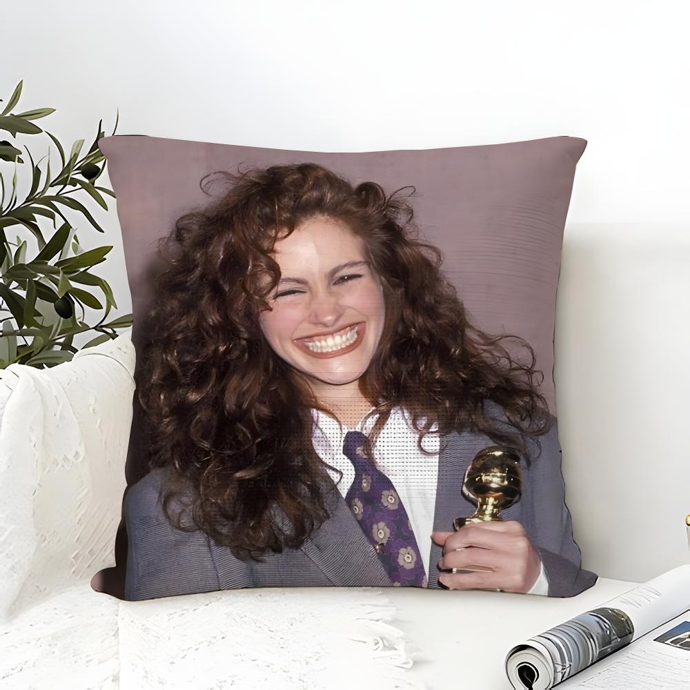 Hot American Actor J-Julia Roberts Pillow Case linen pillow case sofa home decor cushion cover cushion cove