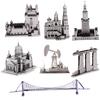 3D металевий пазл - Модель архітектури Нотр-Дам та Замок Сплячої Красуні, Набір для складання, Ідеальний подарунок на день народження