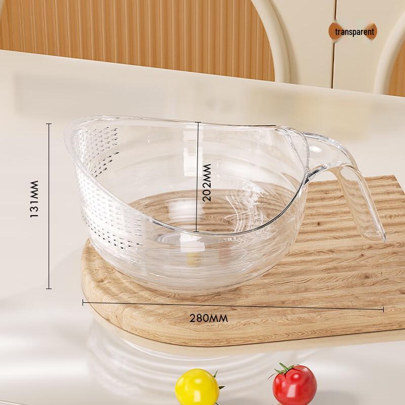 

Transparent Handled Rice & Vegetable Draining Basket