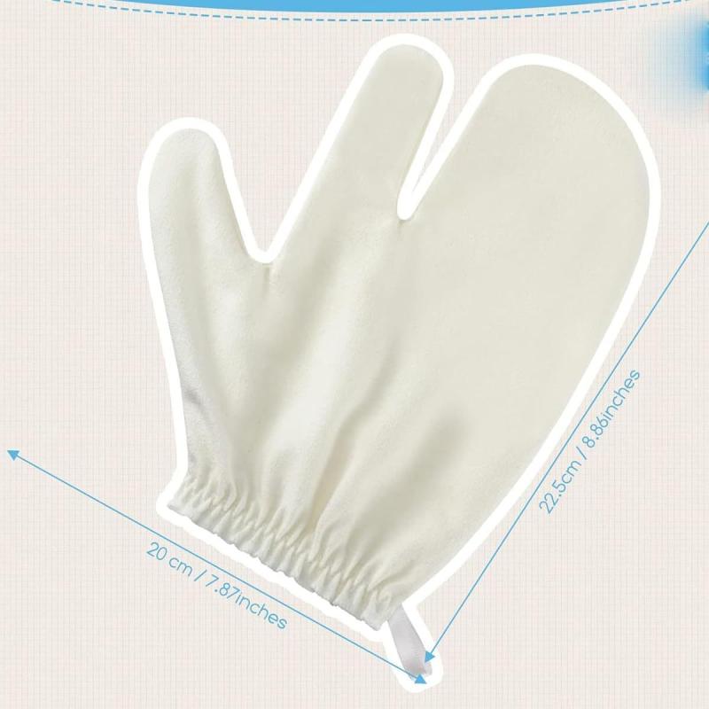 1/2 Bucăți Mănuși Mătase Brută Mănuși de Masaj Masaj Mănuși 100% Mătase Brută Mănuși Exfoliante Mănuși de Masaj pentru Duș