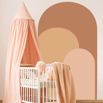 Arch Sticker Boho Dining Room Interior Modern PVC Wallpaper