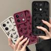 Fashion Black Butterfly Pattern Case For Xiaomi 13T 11T Pro Poco F6 X6 Redmi Note 13 12 11 Pro 10 Frosted Shockproof Soft Silicone Phone Cover