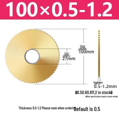 Jundingying 100x27mm Cobalt-Titanium HSS Saw Blade Milling Cutter