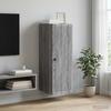 Wall Mounted Cabinet Grey Sonoma 33 x 34.5 x 90 cm Particleboard