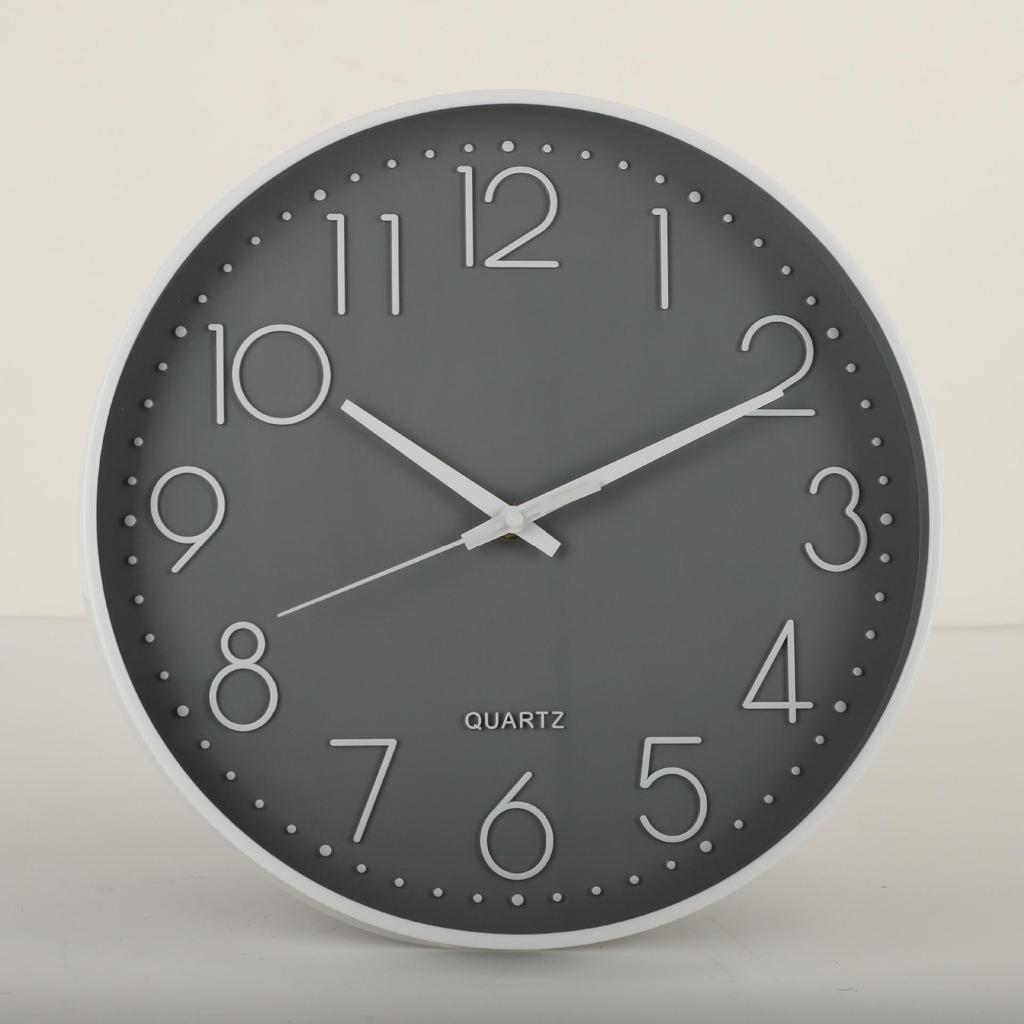 10-Inch Nordic Style 3D Wall Clock for Bedroom or Living Room