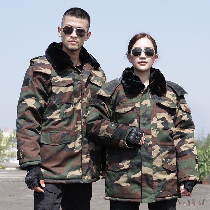 

Жовте пальто для чоловіків Потовщений захист від холоду та тепла Безпека Робочий одяг Охорона праці Будівництво Бавовняне пальто XXL камуфляж зелений колір