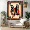 Tattoo Style Wall Decor Tapestry Art For Pet Memorial Birthdaywedding Party Backdrop Family Gift