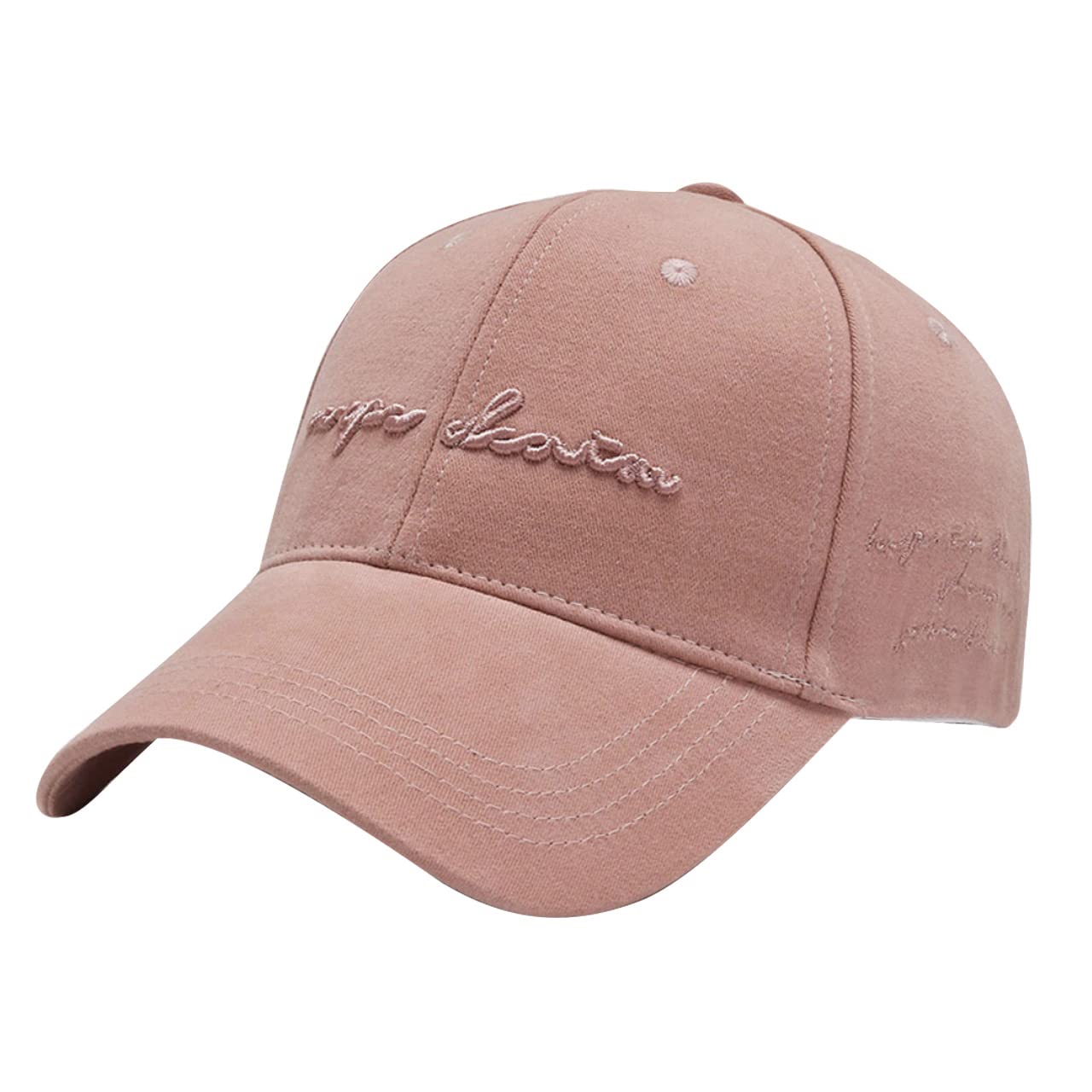 

English Simple CA570 [White Fang] Hat, Letters, Logo, Cap, Design, Stylish, Men s, Women s, (Pink) розовый