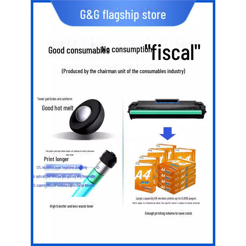 Gezhige Compatible Toner Cartridge for HP W1160AC: Fits HP Laser MFP 1139A, 1003a, 1003w Models.