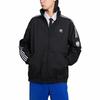 adidas Logo Long Sleeve Striped Pattern Casual Sport Zip-up Stand Collar Jacket Unisex Jackets Black JM2716