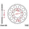 Kit Pignone e Corona Moto 525 Anteriore Posteriore Per Honda XRV750 XRV 750 Twin RD07 1990-2003