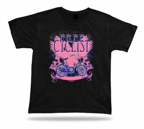 Tshirt Tee Shirt Birthday Gift Idea Free Cyclist Bike Retro Classic Ride Sport S