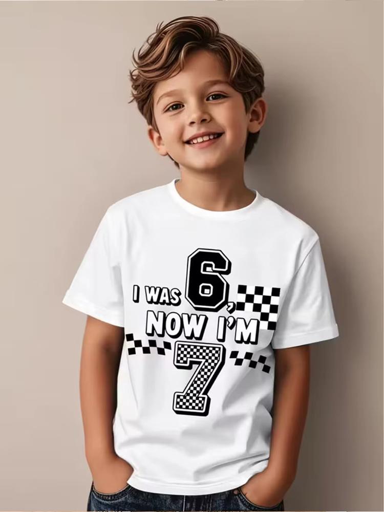 Kids 67 Themed Colorful Print TShirt Soft Cotton Fabric Breathable and Comfortable Ideal for Toddlers and Childrendf0211