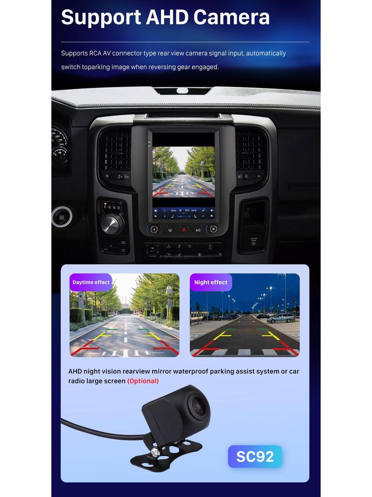 2013-2018 Dodge Ram Android GPS Navigation with WIFI & Wireless Carplay Integration