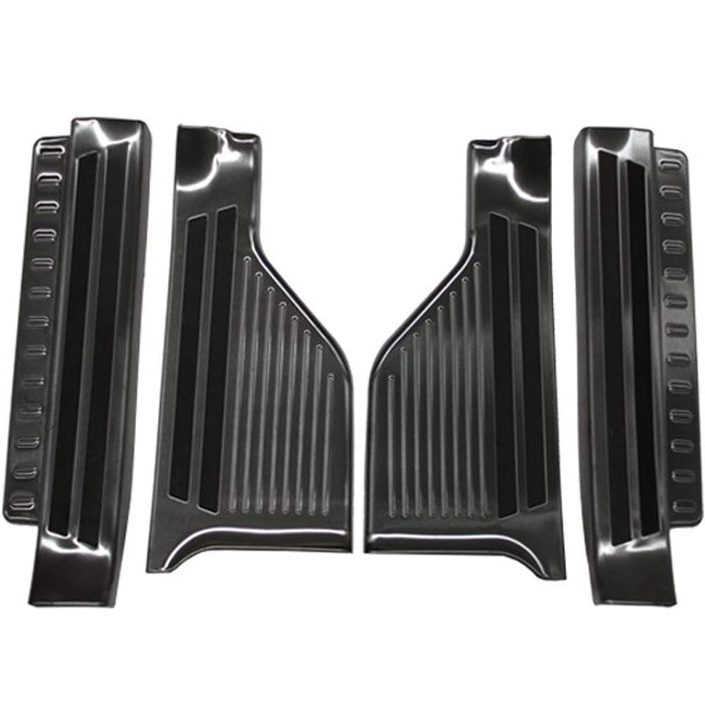 

Wellvie Side Step Plates for Toyota and Custom Interior Accessories Guards/Scuff Roomy, Tank, Thor, Justy, Parts, Dress-Up (Black, 4-Piece Set) чёрный