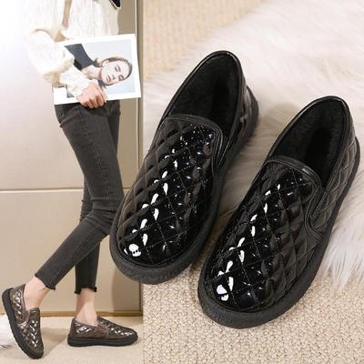 Women's Winter Plush Casual Shoes Thickened Anti-skid Warm and Comfortable Home Shoes