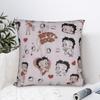Cute BBetty Boops Pattern Square Pillow Cases Cushion Covers Awesome Polyester Decor Throw Pillow Case Cover for Bed Cm