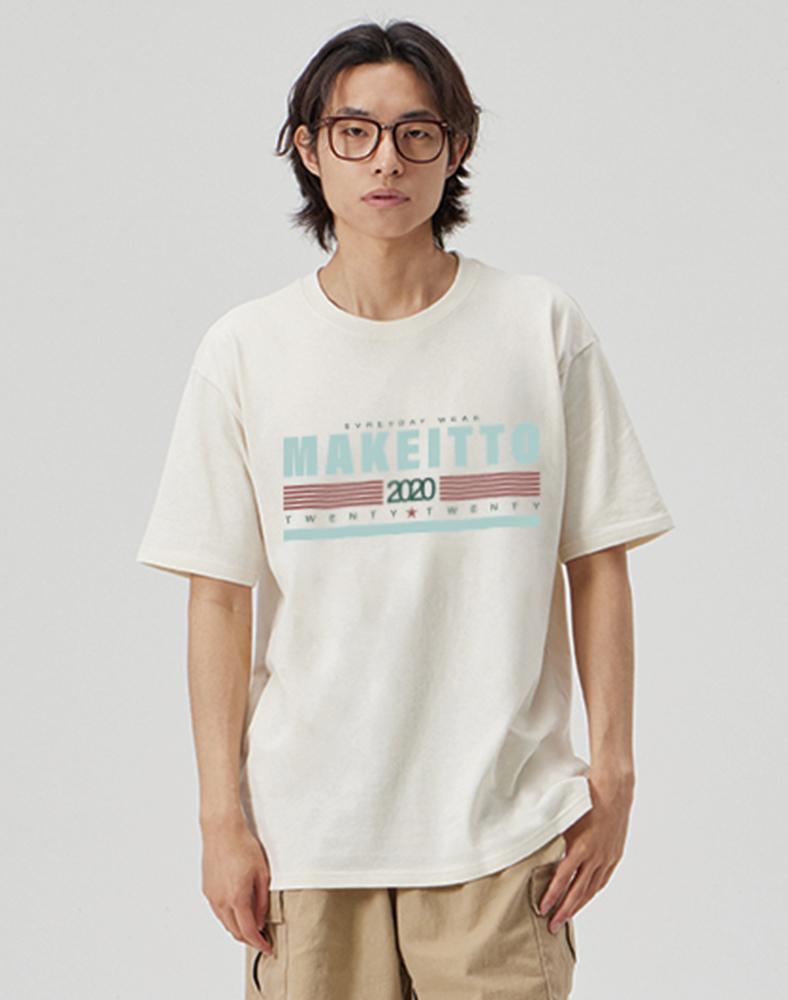 Make It Two [Twenty Twenty] Crew Neck Tee_Cream L