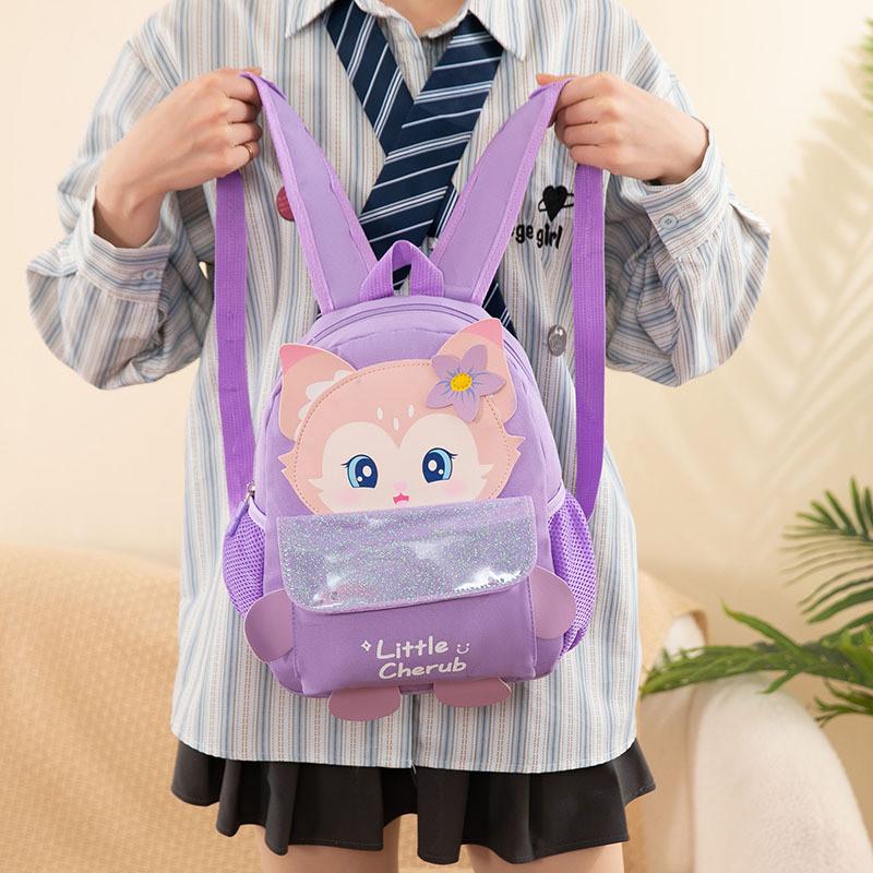 Adorable Cartoon Kids Backpack Lightweight Durable Oxford Fabric School Bag