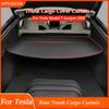 For Tesla Model Y Juniper Launch 2025 Rear Trunk Cargo Cover Retractable Partition Luggage Carrier Curtain Protector Accessories