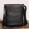 New Retro Crazy Horse Leather Shoulder Bag, Simple Crossbody Bag, Genuine Leather Men's Bag, Large Capacity IPad Bag
