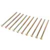 10er Pack M6 x 60mm/80mm/90mm/120mm Möbelbolzen Sechskantkopf Kohlenstoffstahl Kreuzdübel Set Verzinkt/Zinkbeschichtet