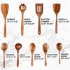 5/8pcs/set Teak Wood Spatula Wooden Non-Stick Pot Cooking Spatula Home Cooking Wooden Spoon Kitchen Utensil