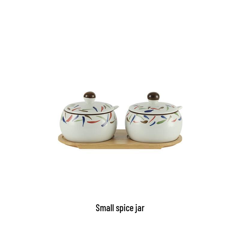 Набор керамических акварельных баночек для приправ