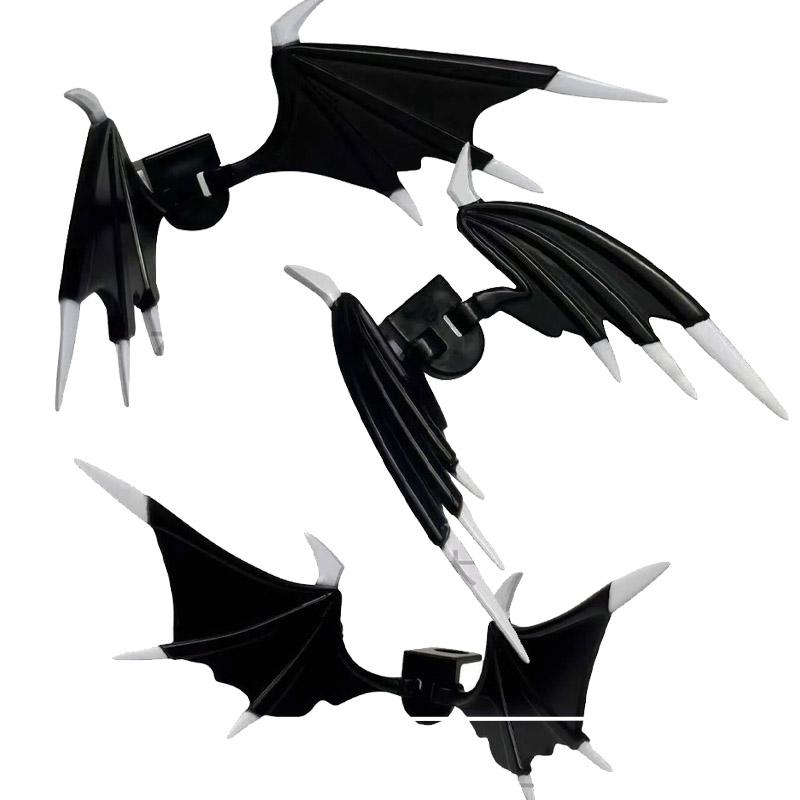 MOC Kreative Bausteine Zubehör Fantasy Thema Spielset mit Umhang Flügeln Rüstungsteilen STEM Lernspielzeug Kinder DIY