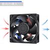 GDSTIME 120mm X 38mm DC 12V Case Fan Cooling Fan Ventilation Fan with AC Drive Speed Control for Receiver Amplifier DVR Playstation Xbox Component