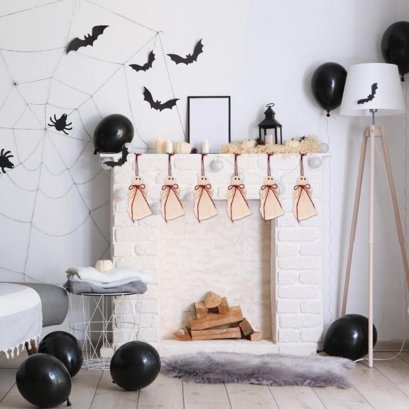 User Friendly Haunting Specters Decorations 12PCS Set With Twines Rope For Scary DIY Halloweens Party Ceiling Doorway Decoration