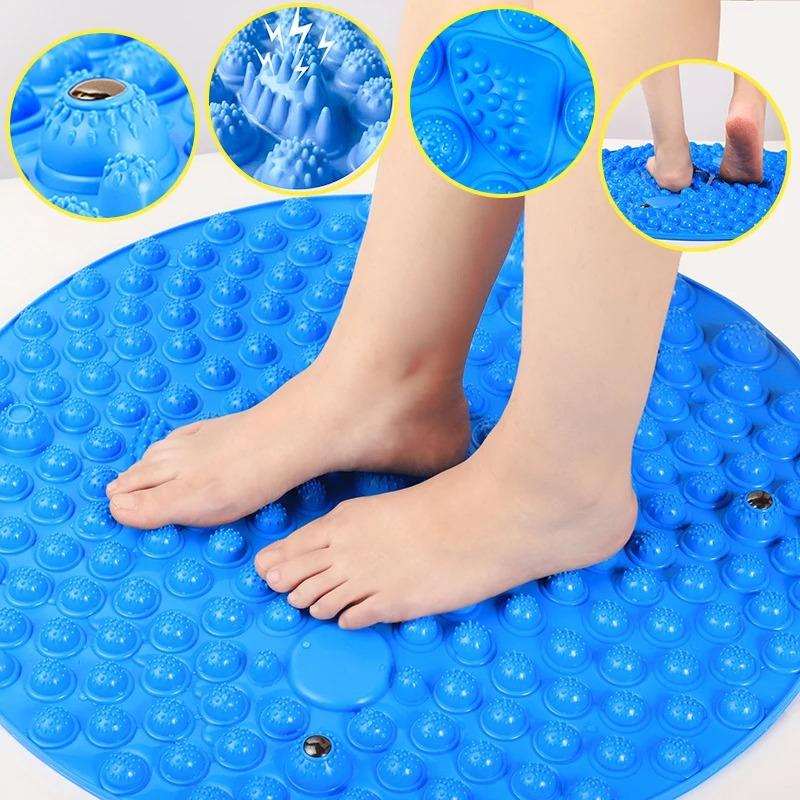Foot Yoga Massage Acupressure Board Mat Muscle Relaxation Round Exercise Mat Fitness Foot Training Massage Acupressure Mat