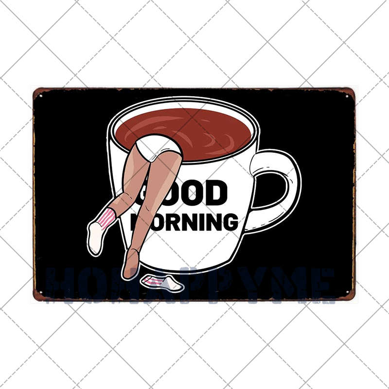 Letrero de Café Retro Decoración de Café Bar Placa Vintage Tienda de Bebidas Decorativo Pared Pub Club Póster 20x30cm