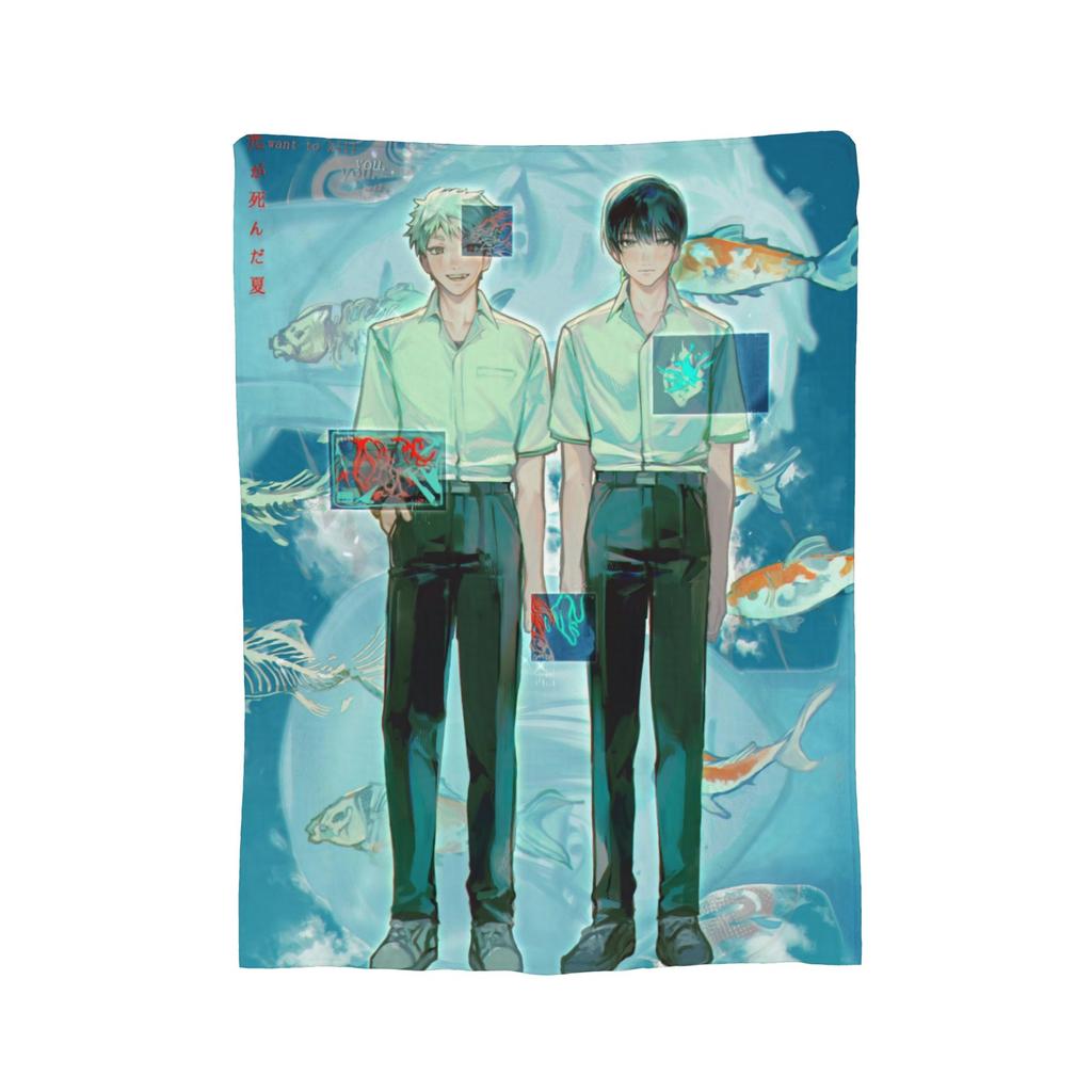 The Summer Hikaru Died Anime Blanket Velvet Decoration  Breathable Lightweight Throw Blankets for Home Outdoor Bedspreads