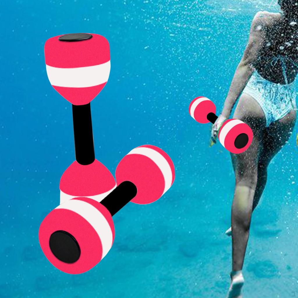 2 gantere acvatice pentru exerciții, ușoare și ușor de apucat, piscină, zona lombară