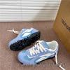 2025 Blue Couple Retro Mesh Racing Shoes for Men & Women: Trendy Autumn Versatile German Trainer Inspired by Forrest Gump