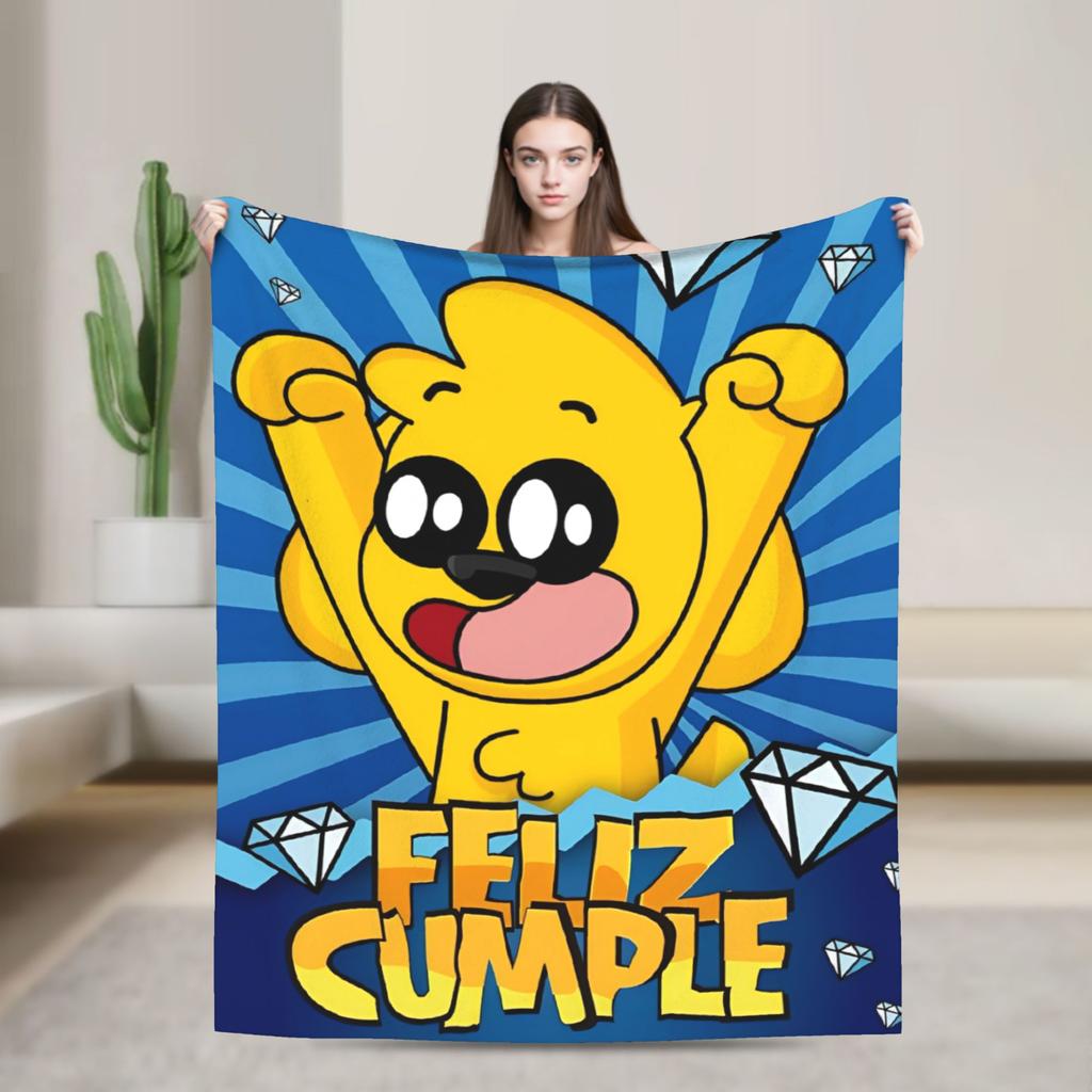 Weiche warme Decke Picknick Mikecracked Mikes Überwurfdecke Flanell Tagesdecke Für Draußen Bequeme Sofa-Bettdecke